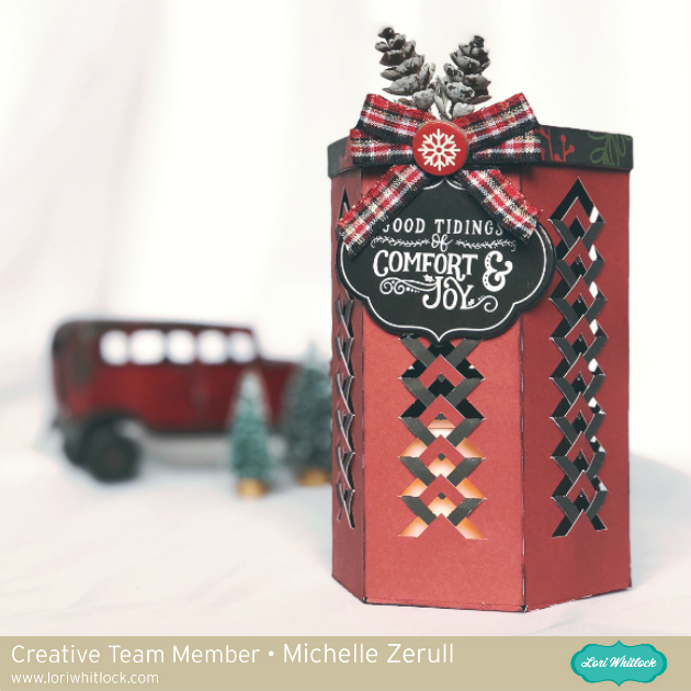 Hexagon Fold and Tuck Paper Christmas Lantern