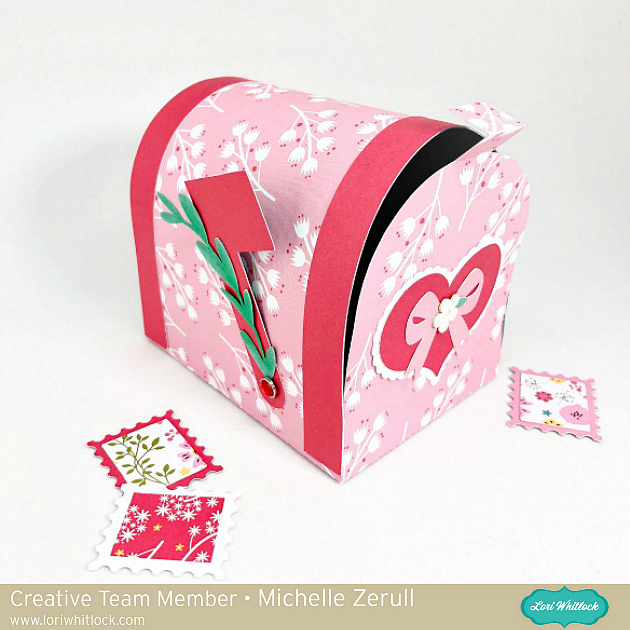 Mini Paper Mailbox using I HEART Crafting by Lori Whitlock for Echo Park Paper