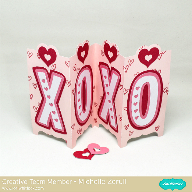Valentines Day Card with Lori Whitlock SVG Files DIY