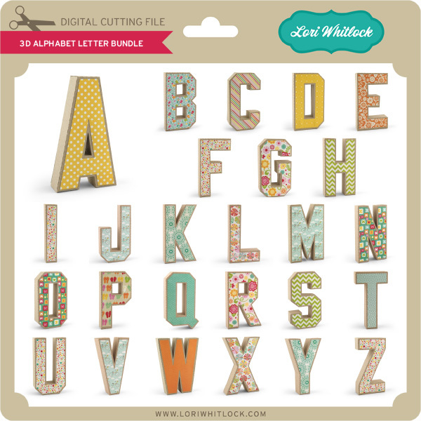 Download 3d Alphabet Letters Tutorial Lori Whitlock