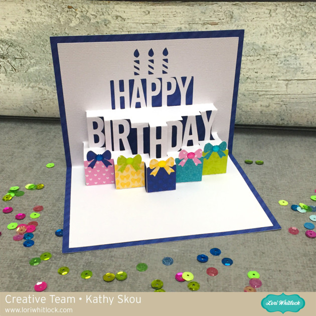 Download Pop Up Birthday Cake Card Tutorial With Kathy Lori Whitlock SVG, PNG, EPS, DXF File