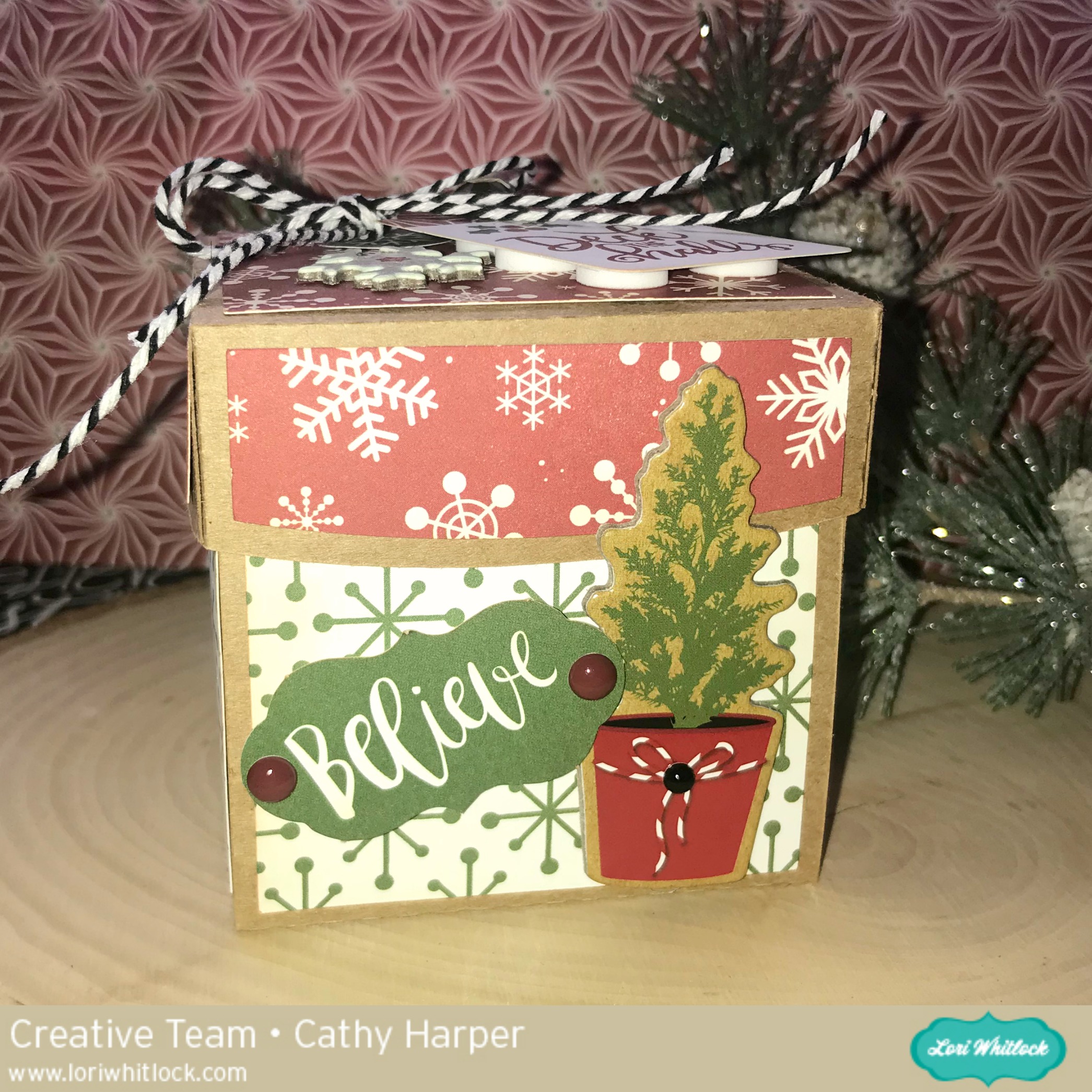 3 D Christmas Scene Explosion Box With Cathy Lori Whitlock